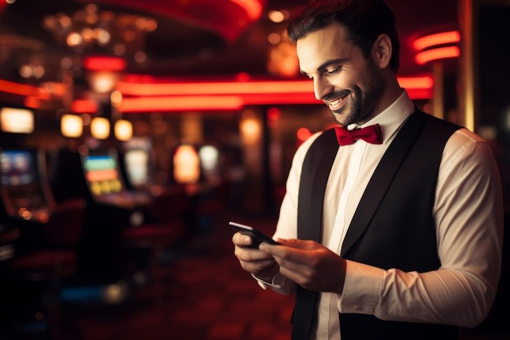 live casino table with multiple camera angles and dealer